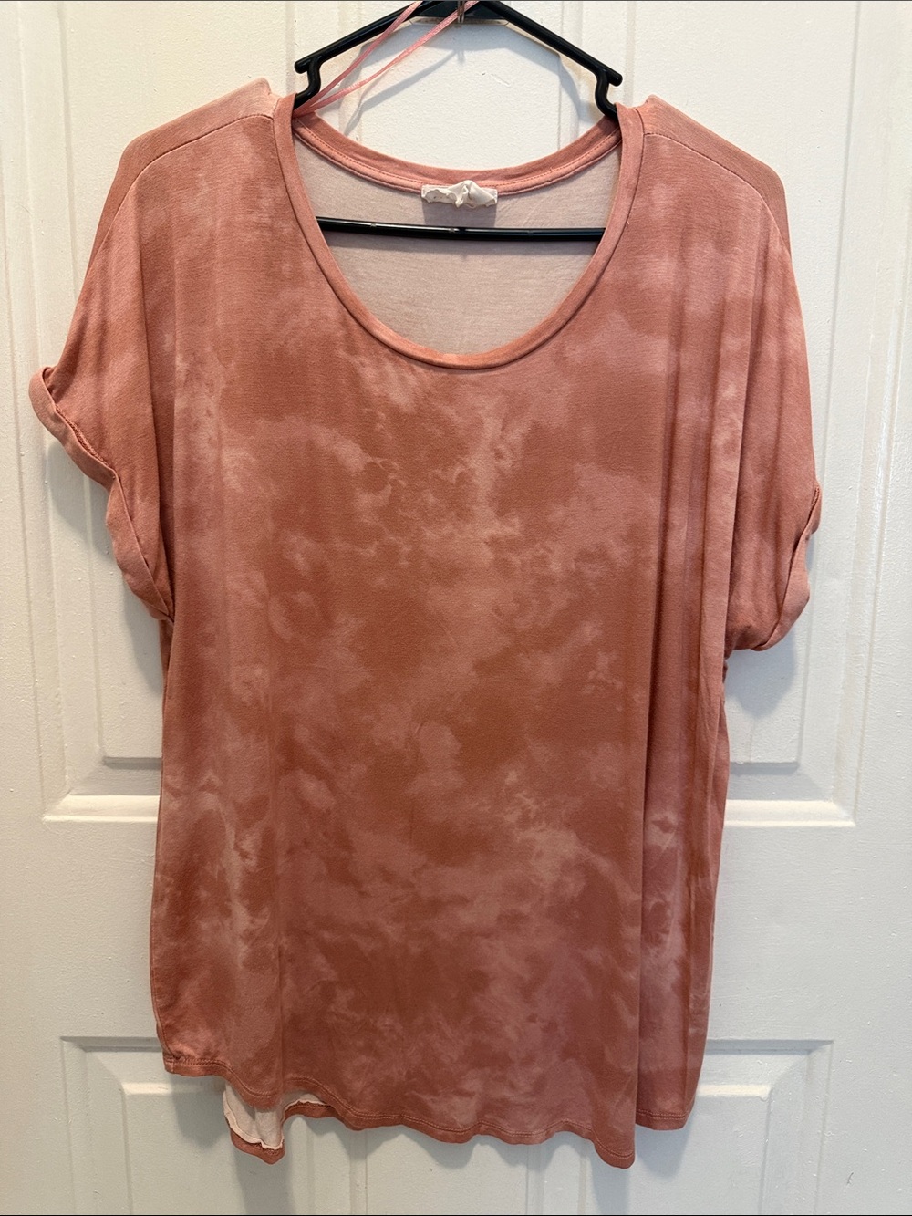 Olive & Oak Washed Rose Short Sleeve Tee Size XL